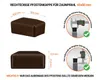 Pfostenkappe 80x60 mm Braun 50 Stück rechteckig Produktbild-Vorschau 2