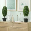 HOMCOM Künstliche Buchsbaum 2er-Set 60 cm Kunstpflanze im Produktbild-Vorschau 9