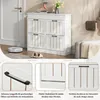 Armoire à chaussures Merax avec 4 portes battantes et 8 Voir les images du produit 8