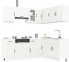 Hochwertig 11-tlg. Küchenschrank-Set Kalmar Hochglanz-Weiß Produktbild-Vorschau 1