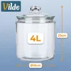 Vilde | Vorratsgläser 3er Set - 2 / 4 / 6 L - Glasdosen mit Produktbild-Vorschau 5