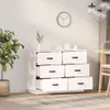 vidaXL Sideboard Weiß 100x40x75 cm Massivholz Kiefer -  Produktbild-Vorschau 4