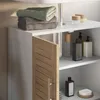 Meuble vasque simple Vicco Looma blanc/chêne 60x60cm avec 2 Voir les images du produit 4