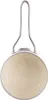 A top-down view of a cream-colored saucepan with a silver handle against a white background. Produktbild-Vorschau