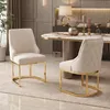 Set di 6 sedie da pranzo Flieks, con gambe placcate in oro, Anteprima dell’immagine prodotto 3