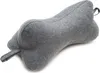 A gray bone-shaped pillow on a white background. Produktbild-Vorschau