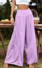 ASKSA Damen Leinenhose Sommer Elegant Hohe Taille Weites Produktbild-Vorschau 2