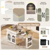 A collage of images showcasing a kitchen island with various features and design elements. Podgląd zdjęcia produktu