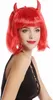 WIG ME UP Perücke Teufelin Bob rot Hörner 91421-ZA13 Produktbild-Vorschau 4