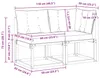 vidaXL : 2 canapés d'extérieur, modèle central et d'angle, Voir les images du produit 8