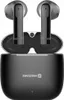 A pair of black wireless earbuds and their charging case are shown against a white background. Náhled obrázku produktu