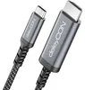 deleyCON 0,5m USB-C auf HDMI Kabel 4K UHD 60Hz geflochten Produktbild-Vorschau 1