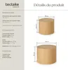 Ensemble de 2 tables basses DANNY rondes aspect bois de Voir les images du produit 6
