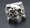 3D Edelstahl Ring Totenkopf Skull Gr. 57 = 18,1 mm Silber Produktbild-Vorschau 1