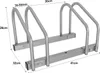 Jayseuw cavalletto per 2 biciclette, 41x32x26cm, in acciaio Anteprima dell’immagine prodotto 2