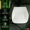 A white seat cushion is shown with marketing text and icons on the left side. Náhľad obrázku produktu