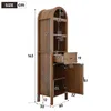 Merax Badezimmerschrank mit LED, Badschrank Hochschrank mit Produktbild-Vorschau 9
