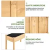 Collage of images showing details of a wooden raised garden bed. Produktbild-Vorschau
