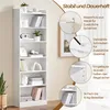 Yaheetech Bücherregal 7 Fächer Bücherschrank 180 cm H Produktbild-Vorschau 4