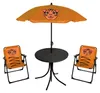 4tlg Kinder Campingmöbel Set Tiger Campingstuhl Tisch Sonnenschirm Anteprima dell’immagine prodotto