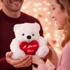 Teddybar mit Herz - weis - Plusch - 22 cm - Valentinstag Produktbild-Vorschau 10