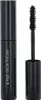 A black mascara tube with the applicator wand extended. Produktbild-Vorschau