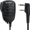 A black walkie-talkie microphone and its connector are shown against a white background. Produktbild-Vorschau