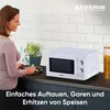 Micro-ondes solo 20l 700w blanc - Severin - MW7770 - Voir les images du produit 2