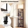 COSTWAY Vloerlamp met planken, 5 niveaus, 172 cm, moderne Productafbeelding-voorbeeld 7