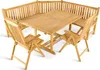 Gartenmöbel Set 4tlg mit Eckbank Teak Gartentisch Produktbild-Vorschau 1