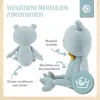 Bieco Frosch Kuscheltier | 20 cm  | Leinen Kuscheltier Baby Produktbild-Vorschau 3