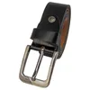 Büffelleder Gürtel XL Bundweite 140cm, 38mm Breit Schwarz Produktbild-Vorschau 2