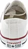 The back view of a white Converse All Star sneaker. Voir les images du produit