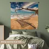 MuchoWow® Wandteppich Wandbehang Strand - Meer - Hängematte Produktbild-Vorschau 4