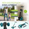 JUSKYS® Kinderroller Lumox - Blau, LED Räder, Produktbild-Vorschau 5