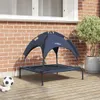 vidaXL Lettino per cani blu navy 71 x 64 x 71 cm in acciaio Anteprima dell’immagine prodotto 2
