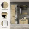 Garderobenmöbel-Set CANU 3-teilig - Basalt grau/Artisan Produktbild-Vorschau 15