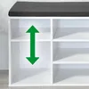 KESPER Schuhschrank weiß mit Sitzkissen grau, 9230713 Produktbild-Vorschau 7