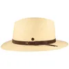 Schmaler Panama Hut Lederband & UV-Schutz 50 von Hut-Breiter in beige Produktbild-Vorschau