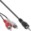InLine Cinch/Klinke Kabel, 2x Cinch Stecker an 3,5mm Klinke Produktbild-Vorschau 1