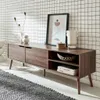 sweeek - TV-Möbel mit Nussbaumdekor, 2 Türen, 160 cm - Produktbild-Vorschau 7