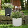 LECHUZA Pot de plantes CUBE Cottage 40 Granit | Pot de Voir les images du produit 25