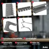 Belko® Werkzeugwand Grau 120x60 cm | Metall Pegboard mit Produktbild-Vorschau 4