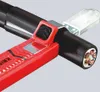 A close-up view of a Knipex cable knife cutting into a thick black cable, revealing the copper wires inside. Anteprima dell’immagine prodotto