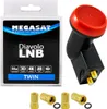 Megasat 0400012, Twin LNB, 10,7 - 12,75 GHz, 60 dB, 0,1 dB, Produktbild-Vorschau 1