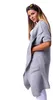 Damen Strickjacke Cardigan mit Bindegürtel; Grau/M/L Produktbild-Vorschau 4