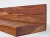 A close-up view of a wooden shelf. Voir les images du produit
