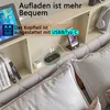 CDGlobal čalouněná postel s USB typu C, kovová postel, Náhled obrázku produktu 7