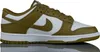 A side view of a Nike Dunk Low Retro sneaker in 'Pacific Moss' colorway. Produktbild-Vorschau