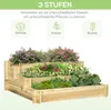 Outsunny Hochbeet, 3-stufige Blumenkasten mit Produktbild-Vorschau 4